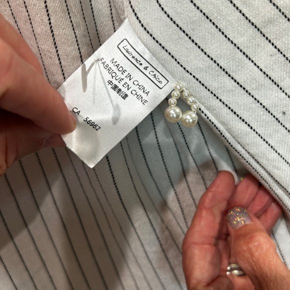 Laurence & Chico Pink Faux Fur Jacket Pearl Denim women's size S unique - Picture 11 of 12